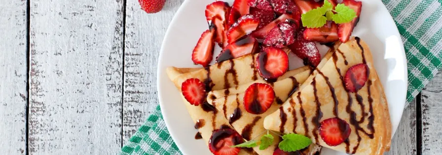 Erdbeer-Crêpes